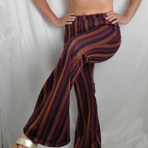 Altar'd State 1970s inspired striped bell bottom pants